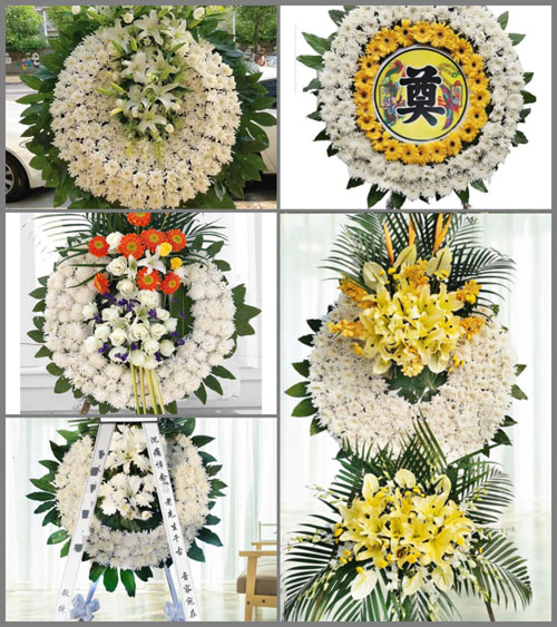 四川成都彭州市龙门山镇三沟村花圈速递